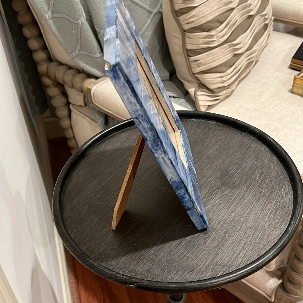 Creative Co-Op Blue Wood & Bone 4